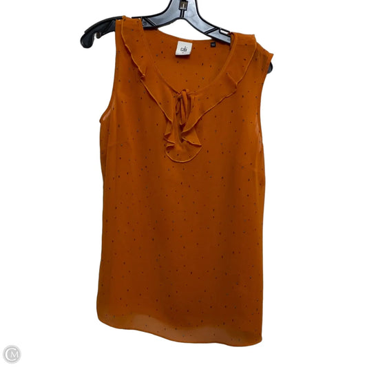 Top Sleeveless By Cabi In Orange, Size: M