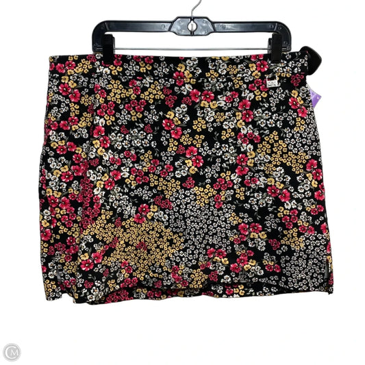 Skort By Rafaella In Black, Size: Xl