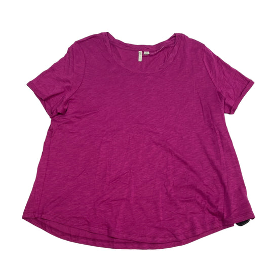 Pink Top Short Sleeve Basic Cato, Size Xl