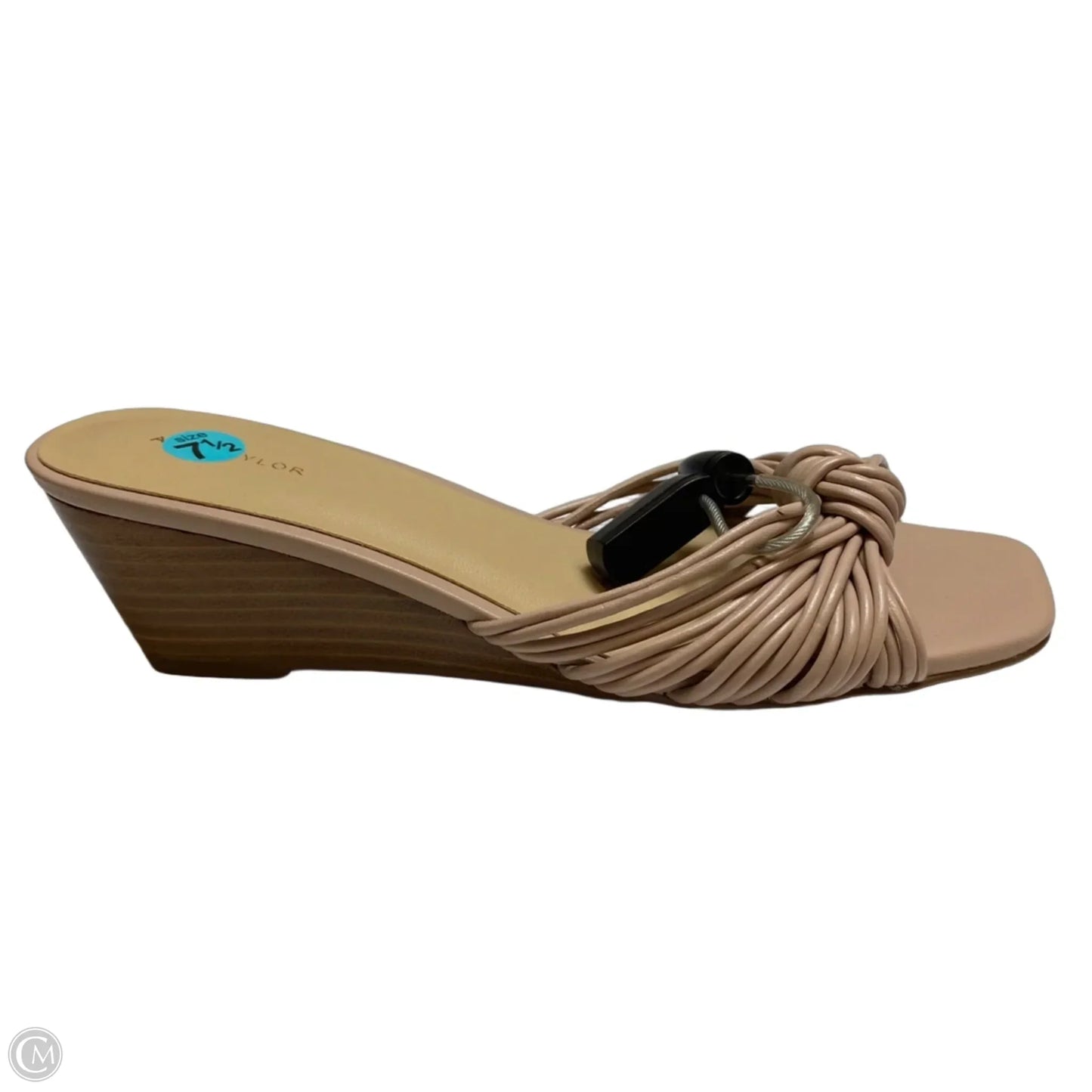 Sandals Heels Wedge By Ann Taylor In Pink, Size: 7.5