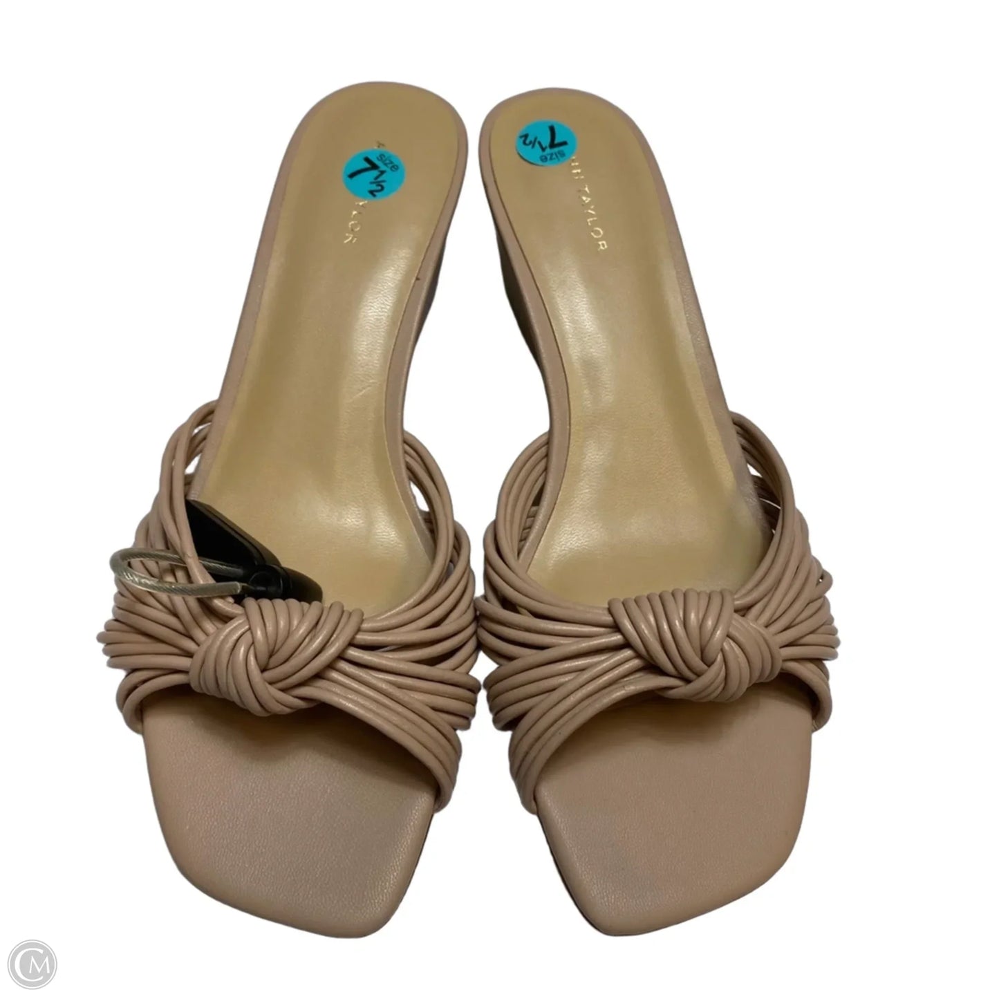 Sandals Heels Wedge By Ann Taylor In Pink, Size: 7.5