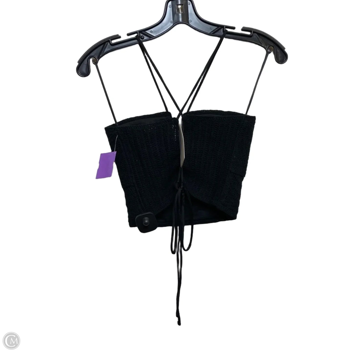 Top Sleeveless By H&m In Black, Size: S