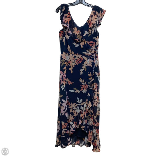 Dress Casual Maxi By London Times In Blue & Pink, Size: M