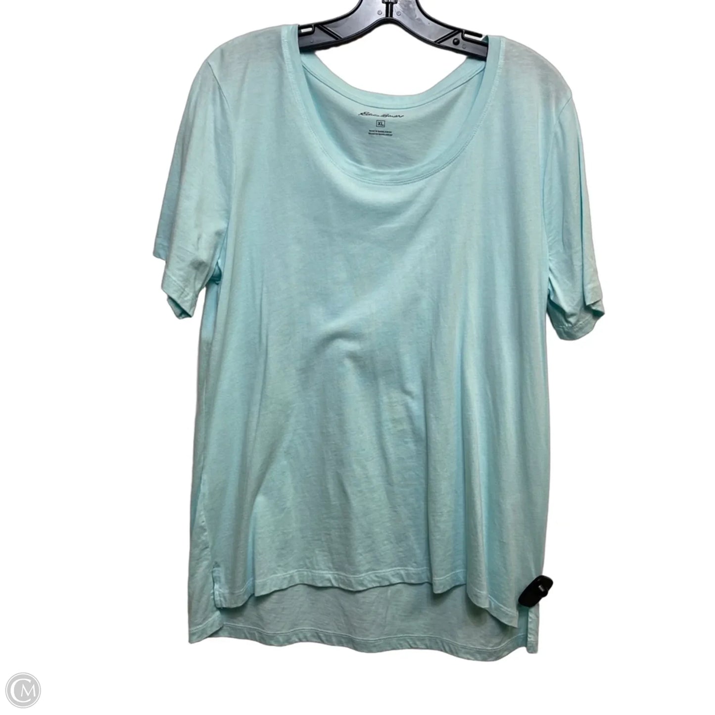 Top Short Sleeve Basic By Eddie Bauer In Blue, Size: Xl