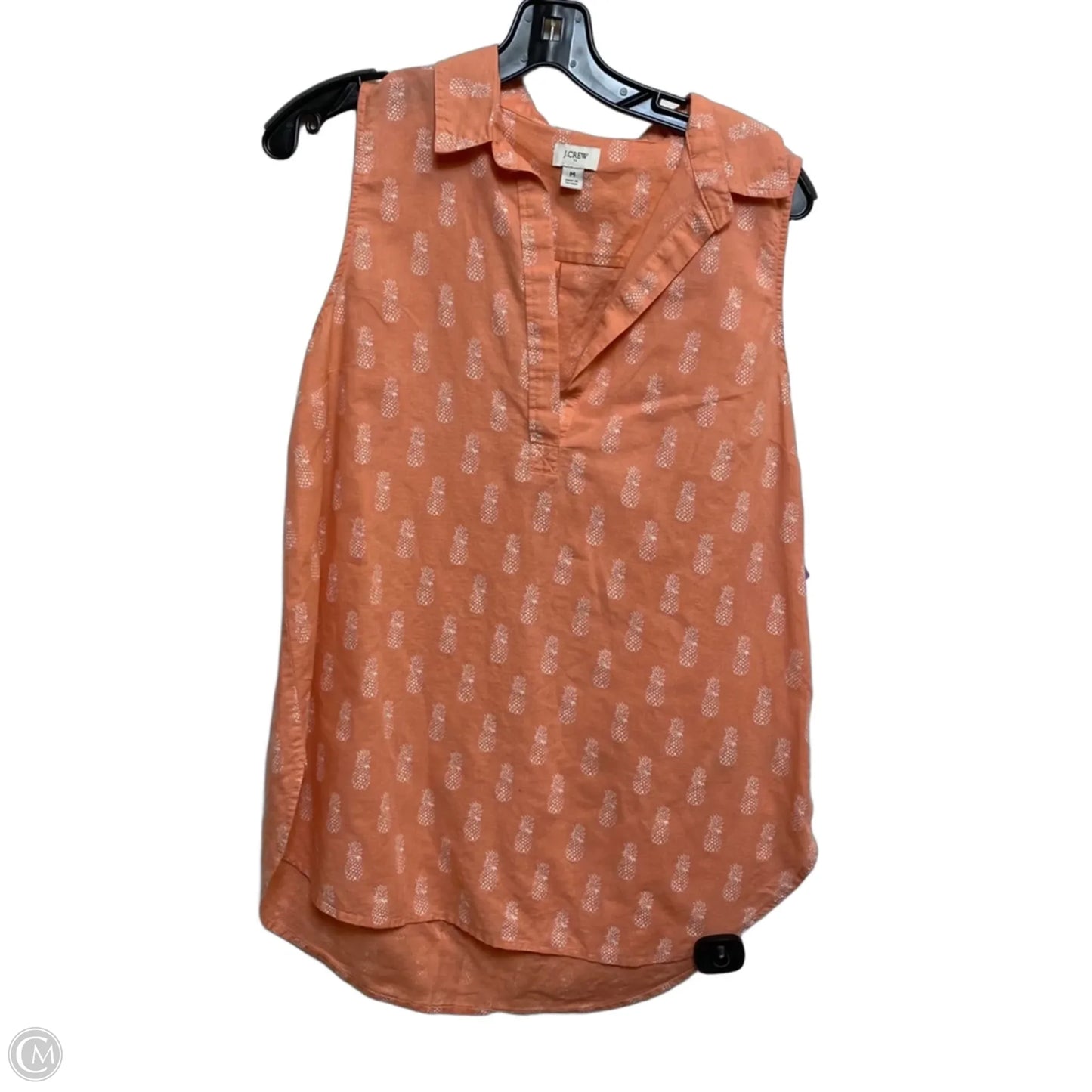 Top Sleeveless By J. Crew In Orange, Size: M