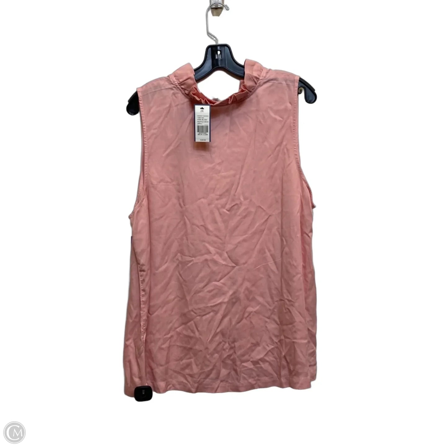 Top Sleeveless By Crown And Ivy In Pink, Size: 2x