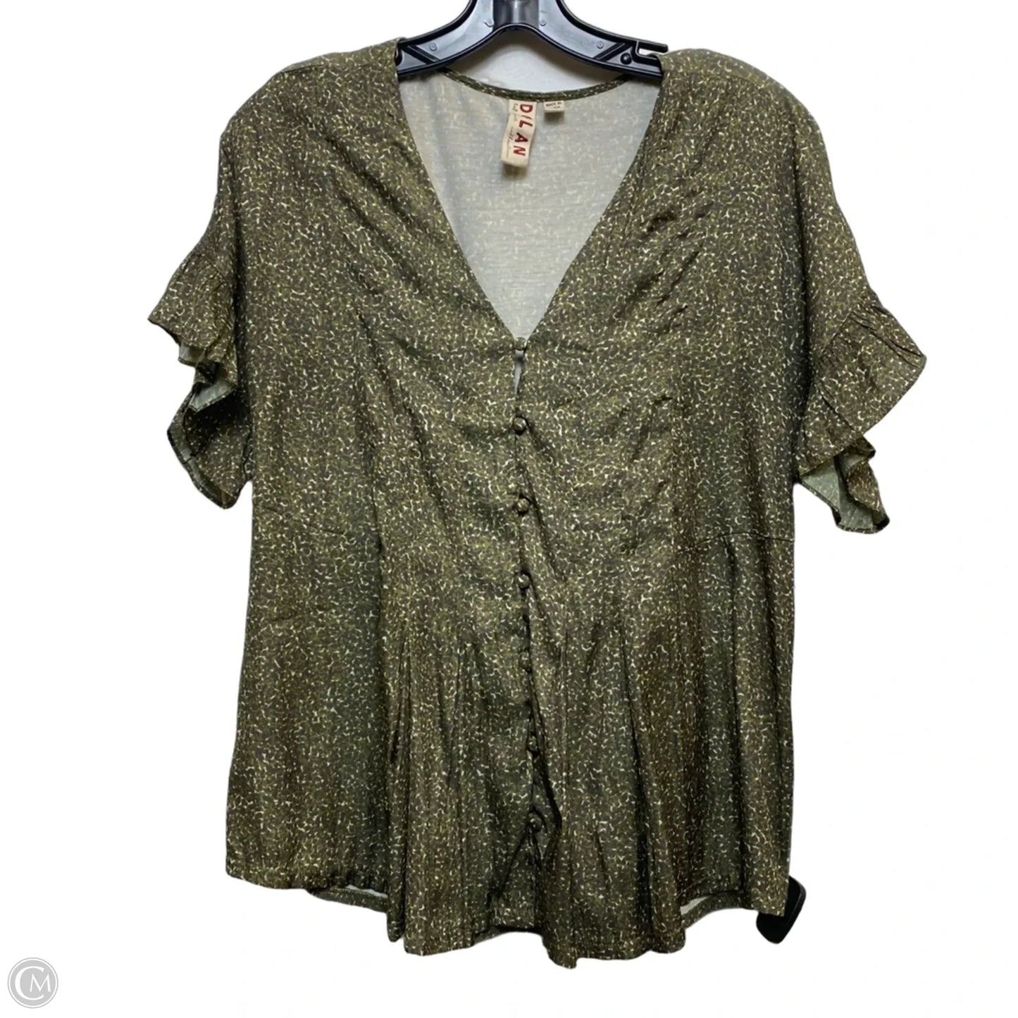 Top Short Sleeve By Dolan Left Coast In Green, Size: M