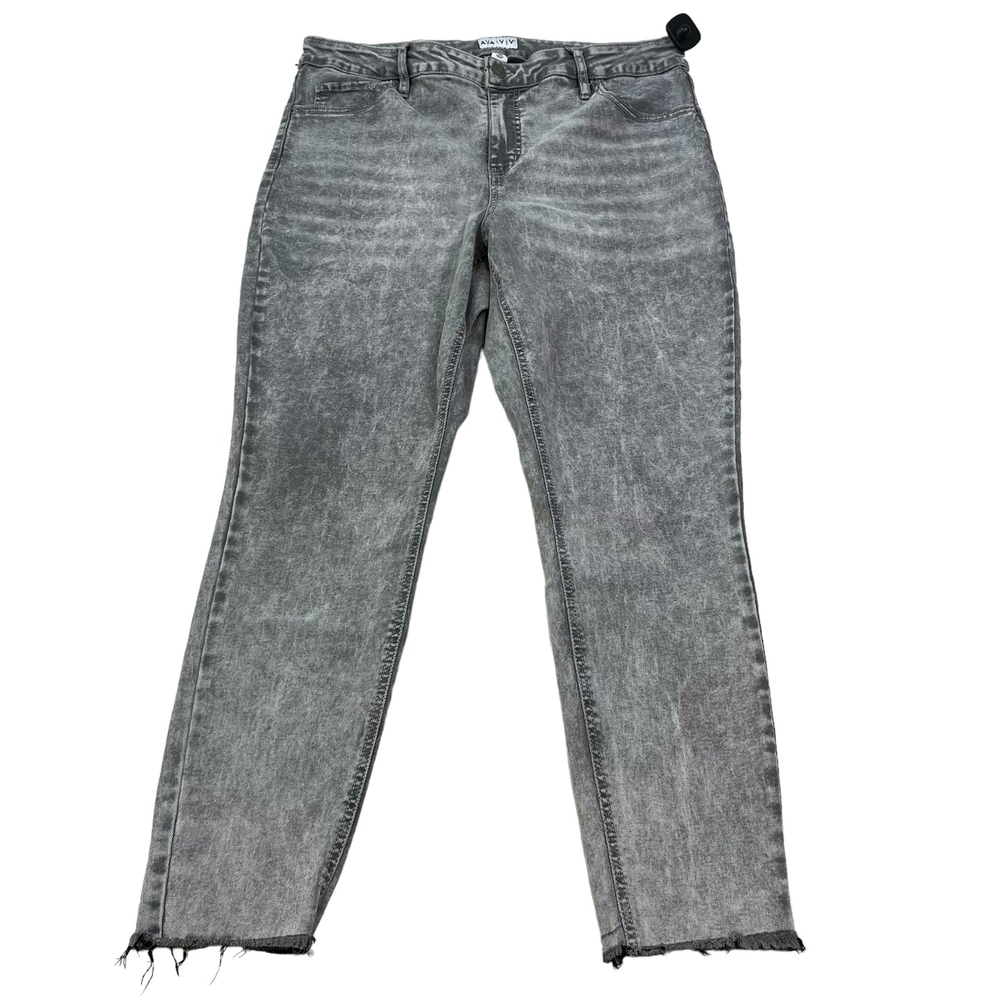 Grey Denim Jeans Skinny Ava & Viv, Size 18w