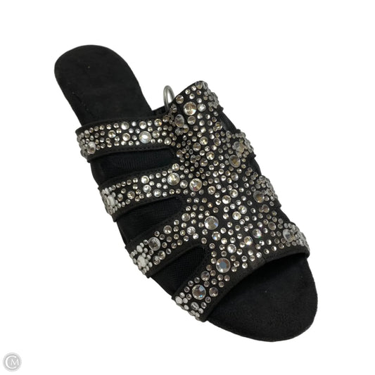 Sandals Heels Wedge By Boyce Joan In Black, Size: 9.5