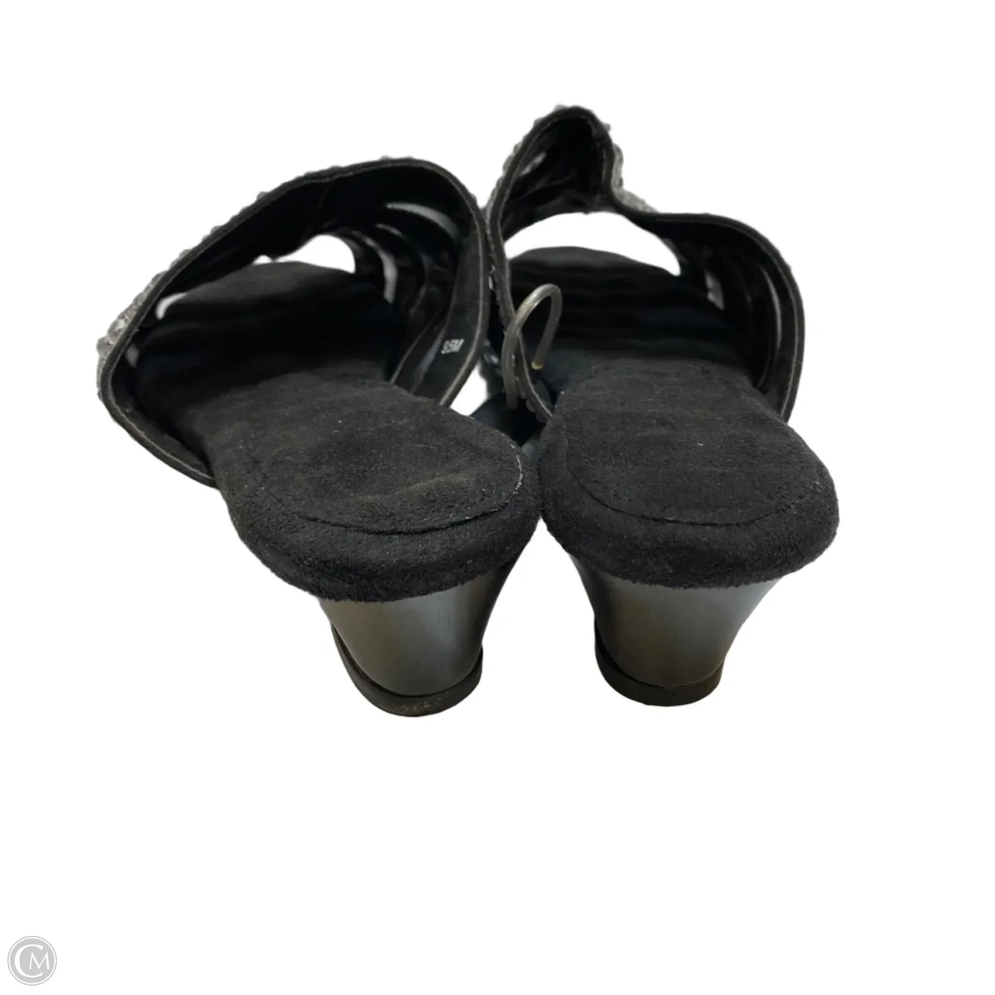 Sandals Heels Wedge By Boyce Joan In Black, Size: 9.5