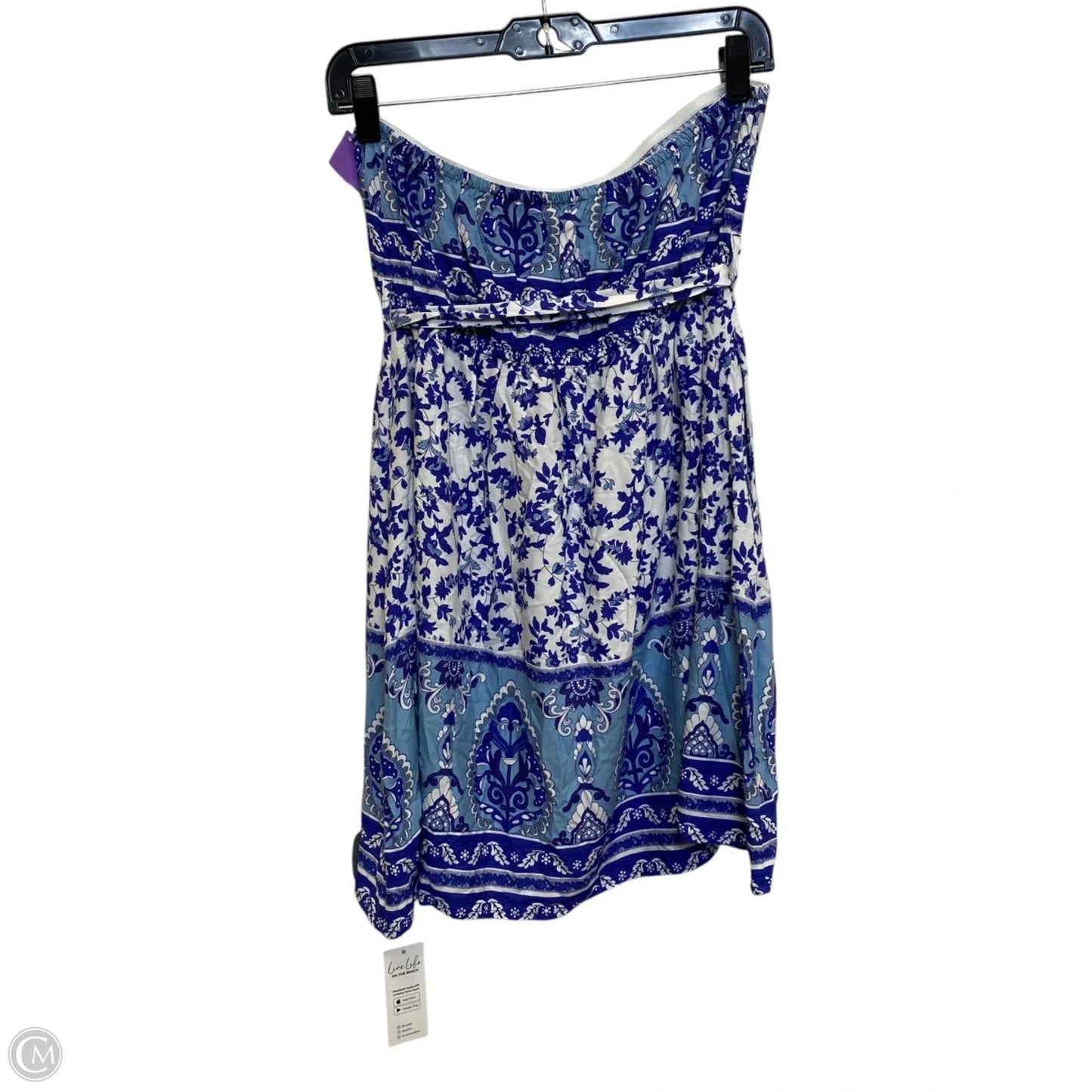 Swimwear Cover-up By Cupshe In Blue & White, Size: M
