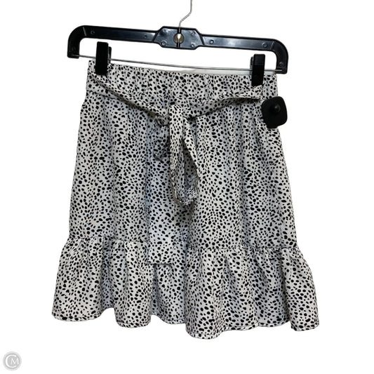 Skirt Mini & Short By Shein In Black & White, Size: Xs