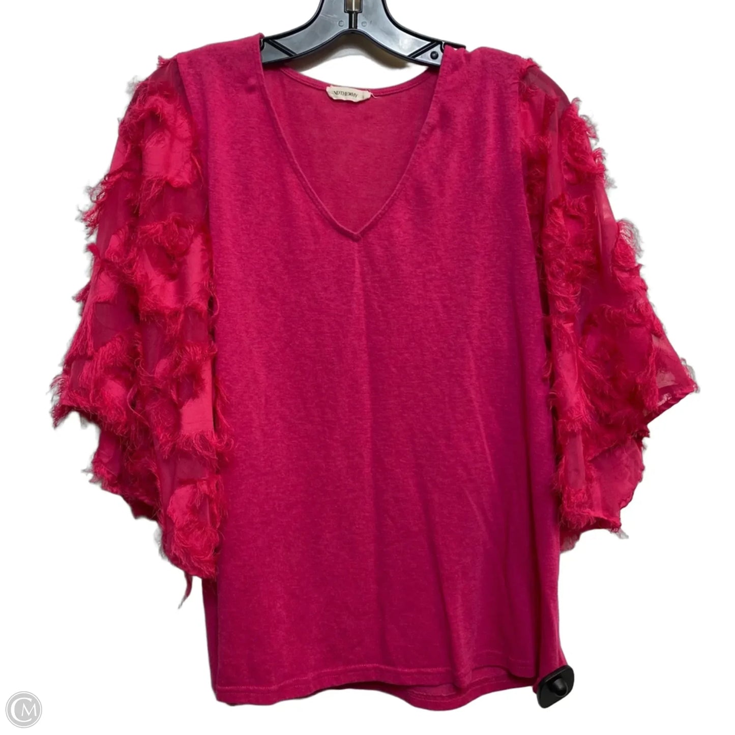 Top Short Sleeve By Andthewhy In Pink, Size: S