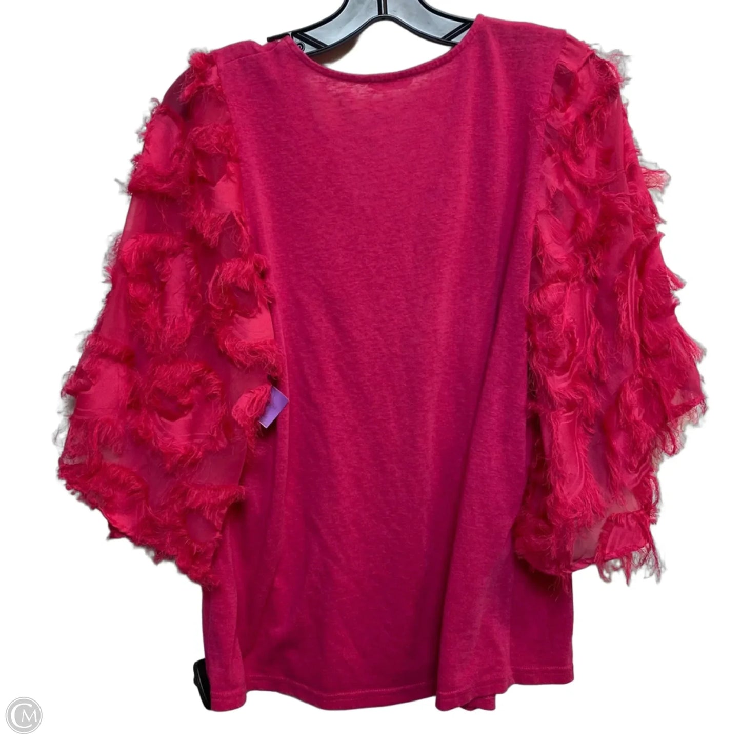 Top Short Sleeve By Andthewhy In Pink, Size: S