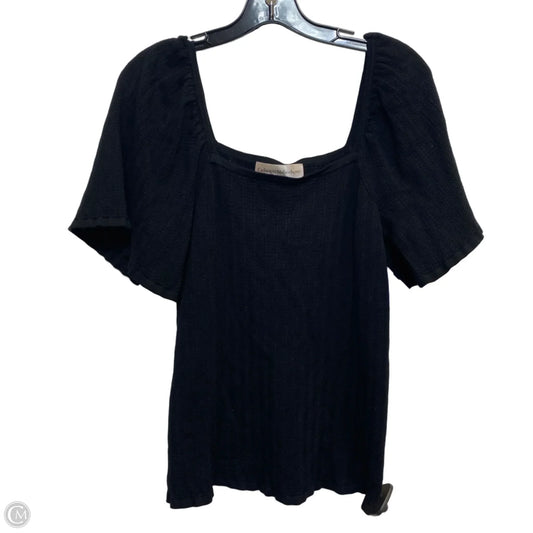 Top Short Sleeve By Catherine Malandrino In Black, Size: M