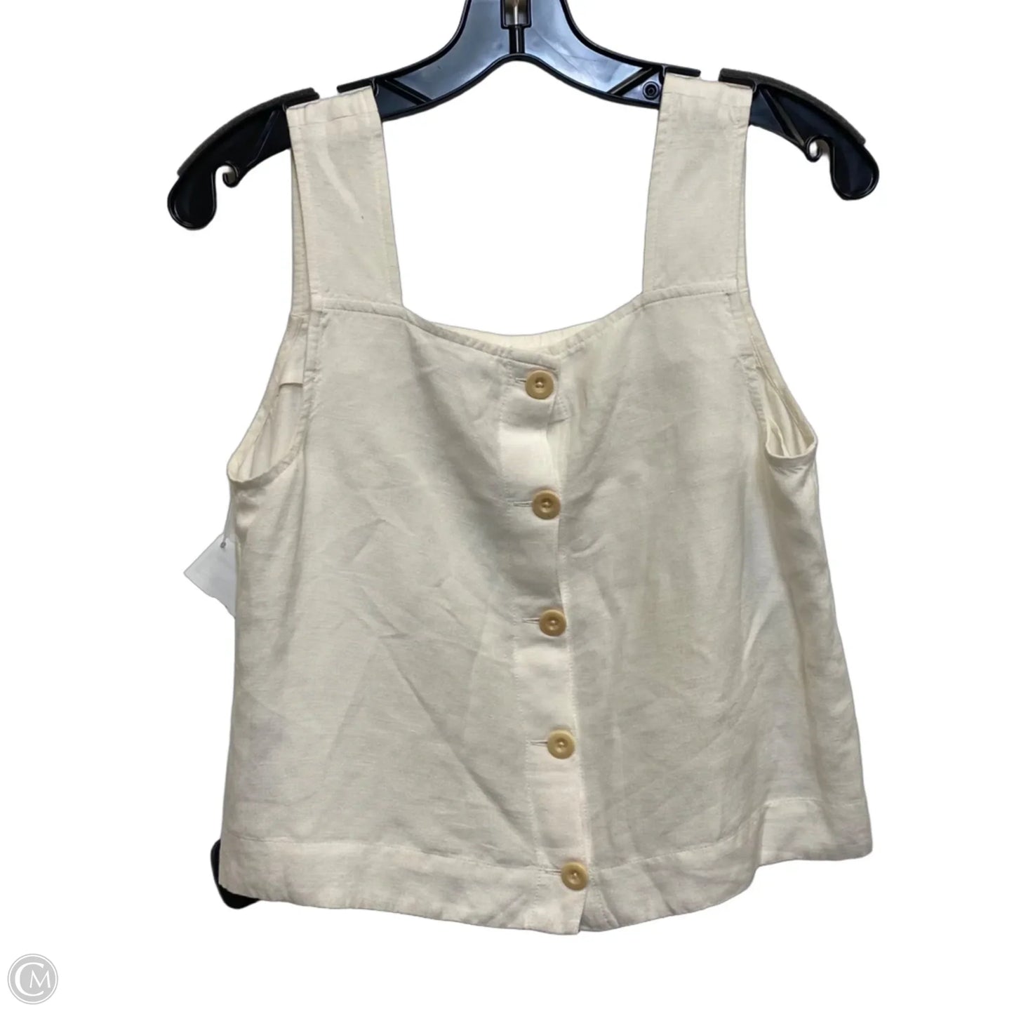 Top Sleeveless By Madewell In Cream, Size: Xxs