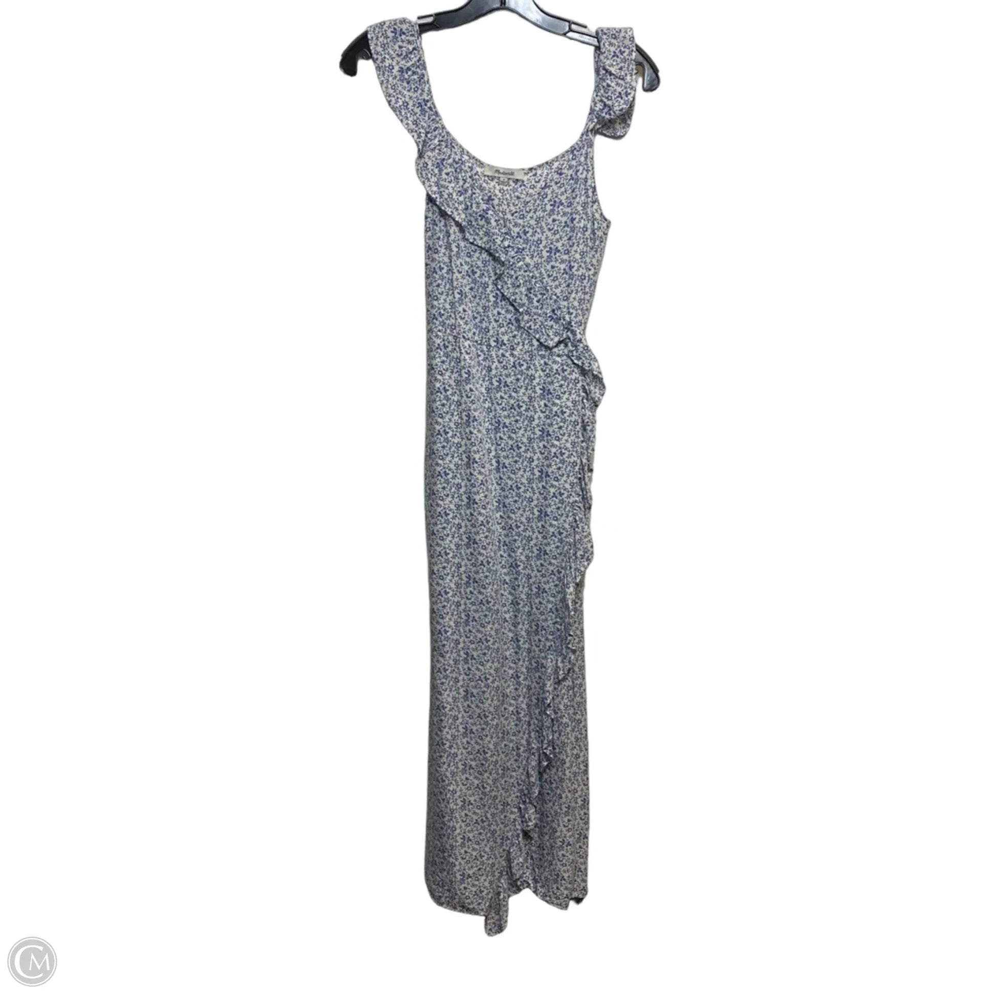 Dress Casual Maxi By Madewell In Blue & White, Size: Xs