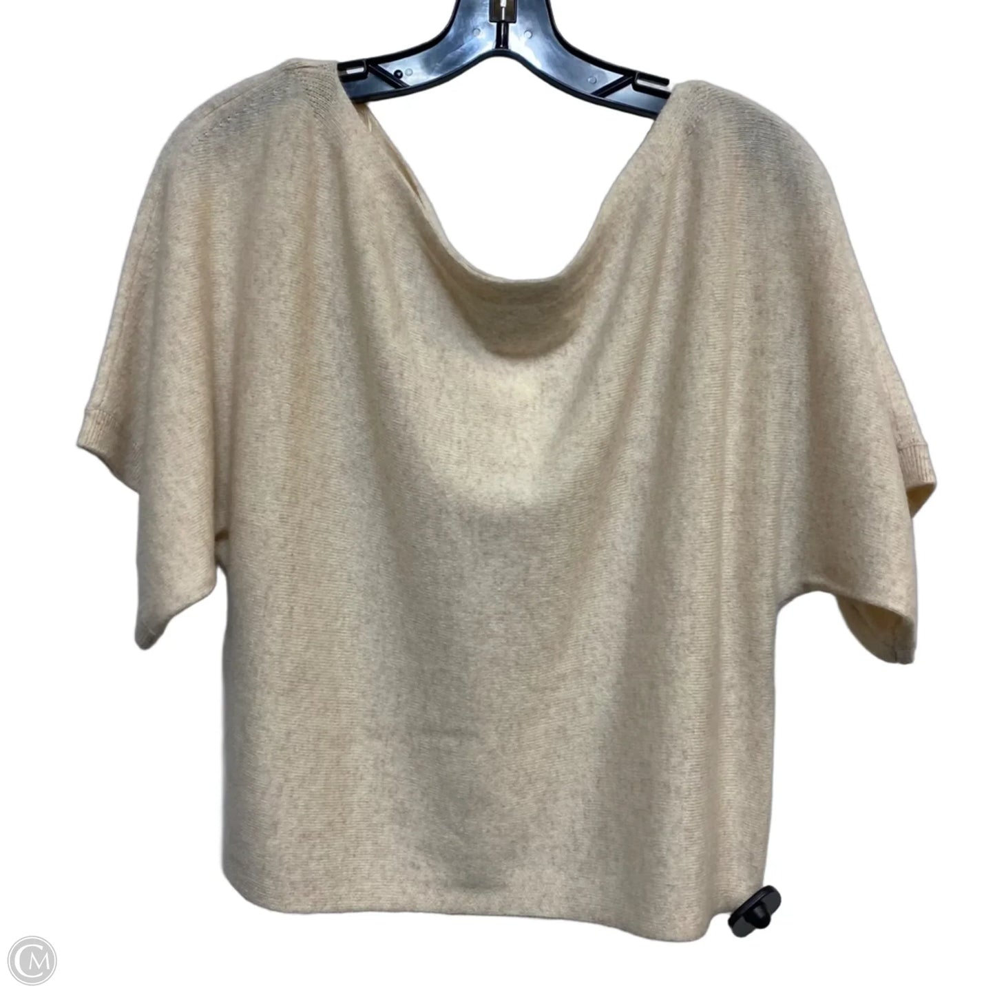 Top Short Sleeve By Magaschoni In Cream, Size: M