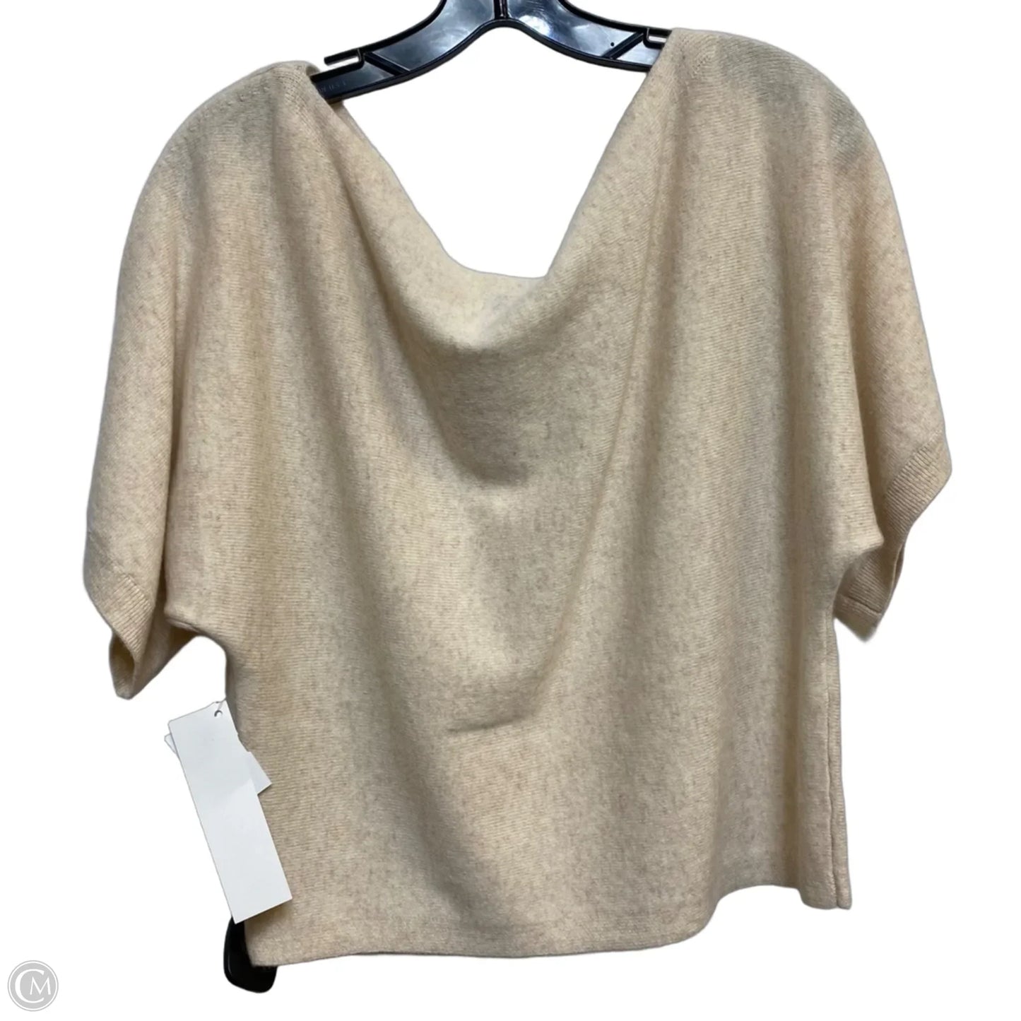 Top Short Sleeve By Magaschoni In Cream, Size: M