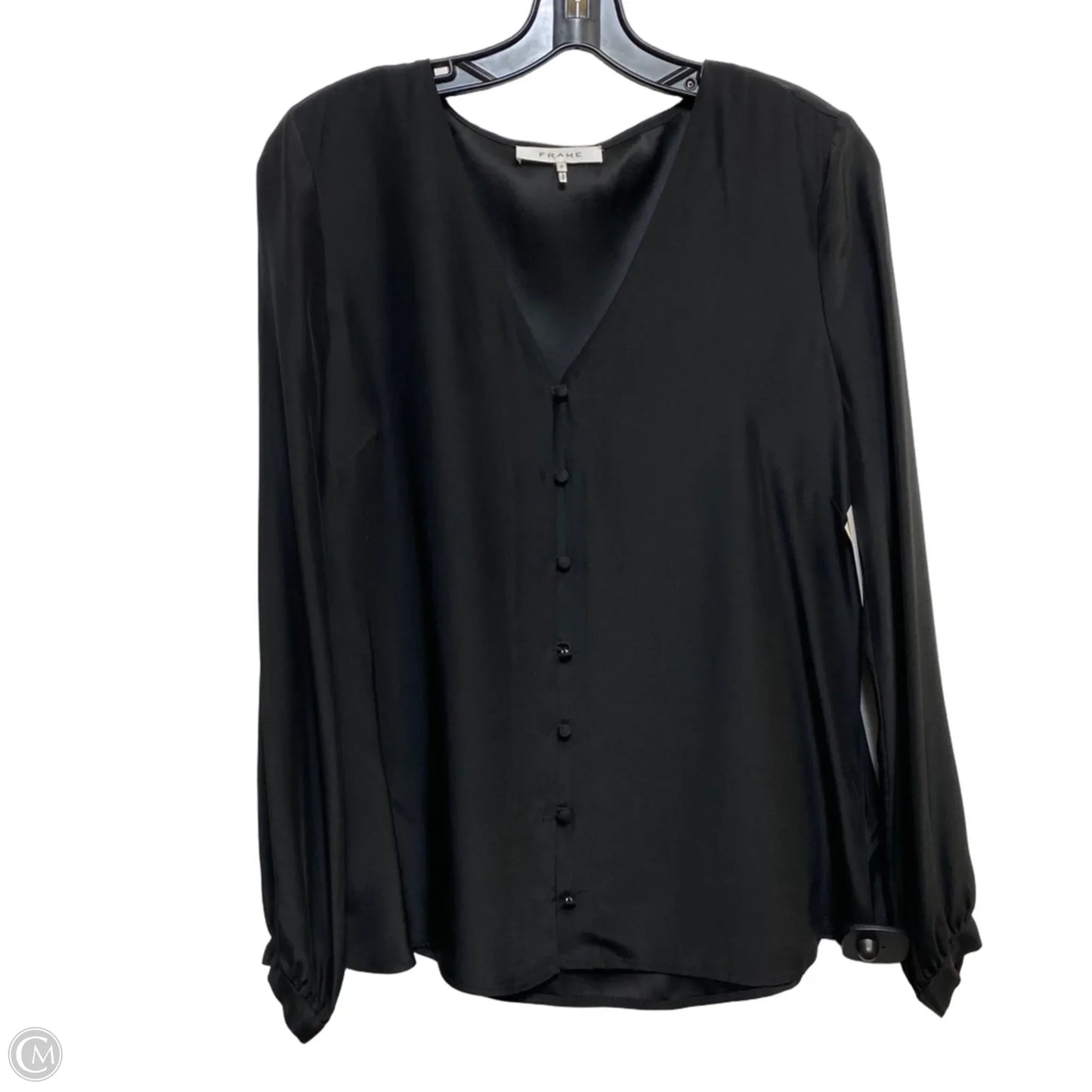 Blouse Designer By Frame In Black, Size: S