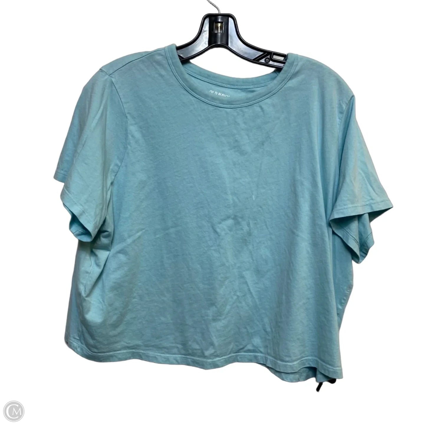 Top Short Sleeve Basic By Old Navy In Blue, Size: Xl