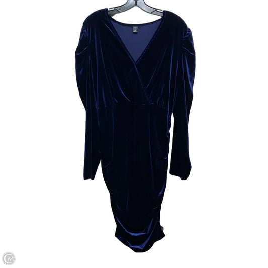 Dress Party Midi By Shein In Blue, Size: 2x