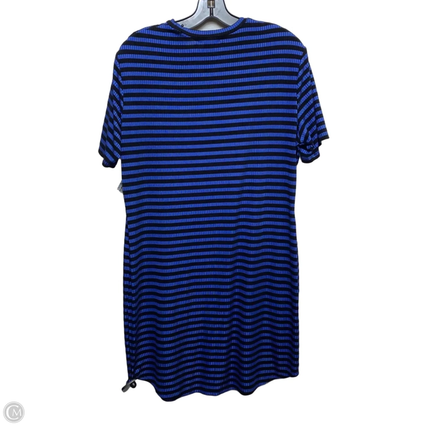 Dress Casual Short By Say What In Black & Blue, Size: 1x