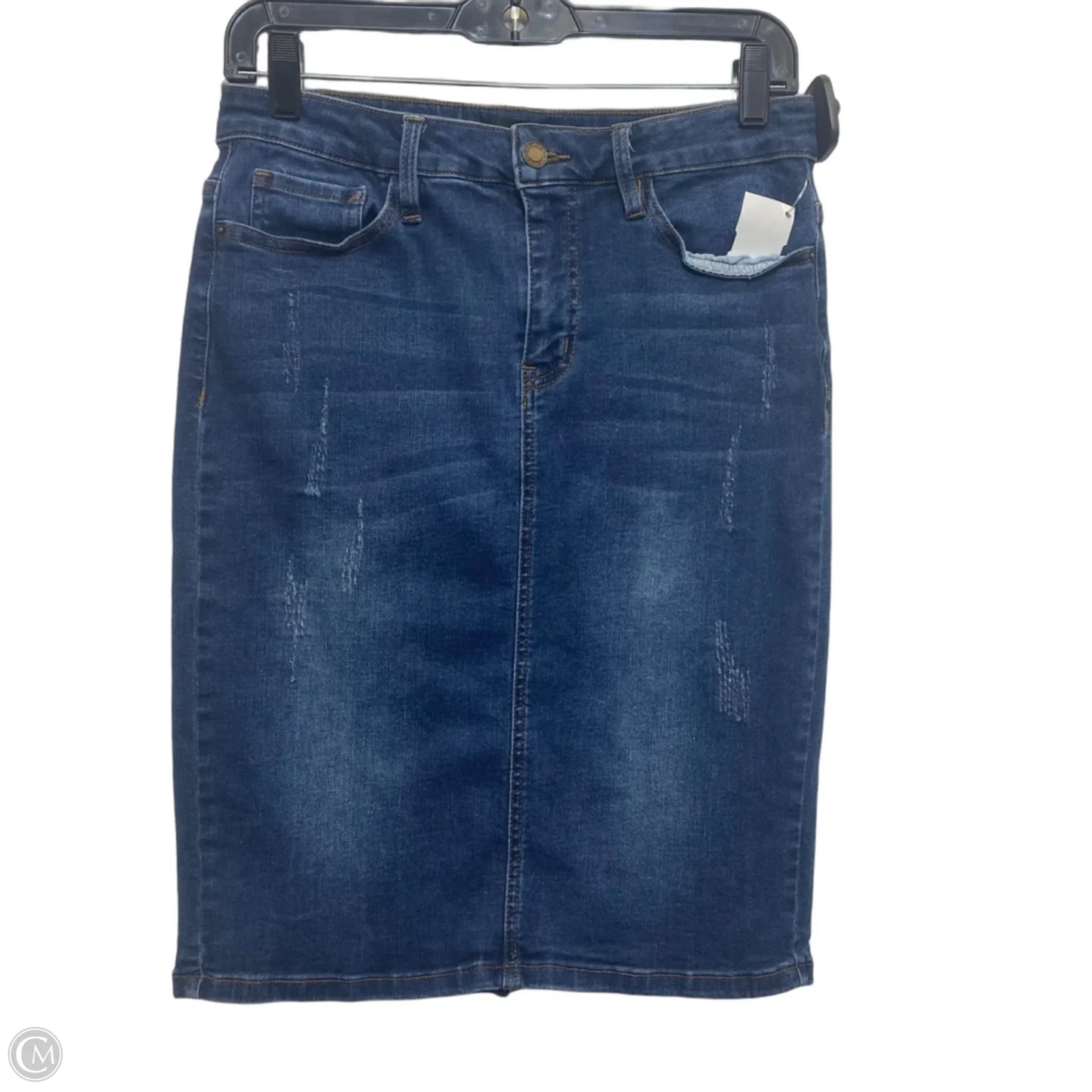 Skirt Mini & Short By Clothes Mentor In Blue Denim, Size: S