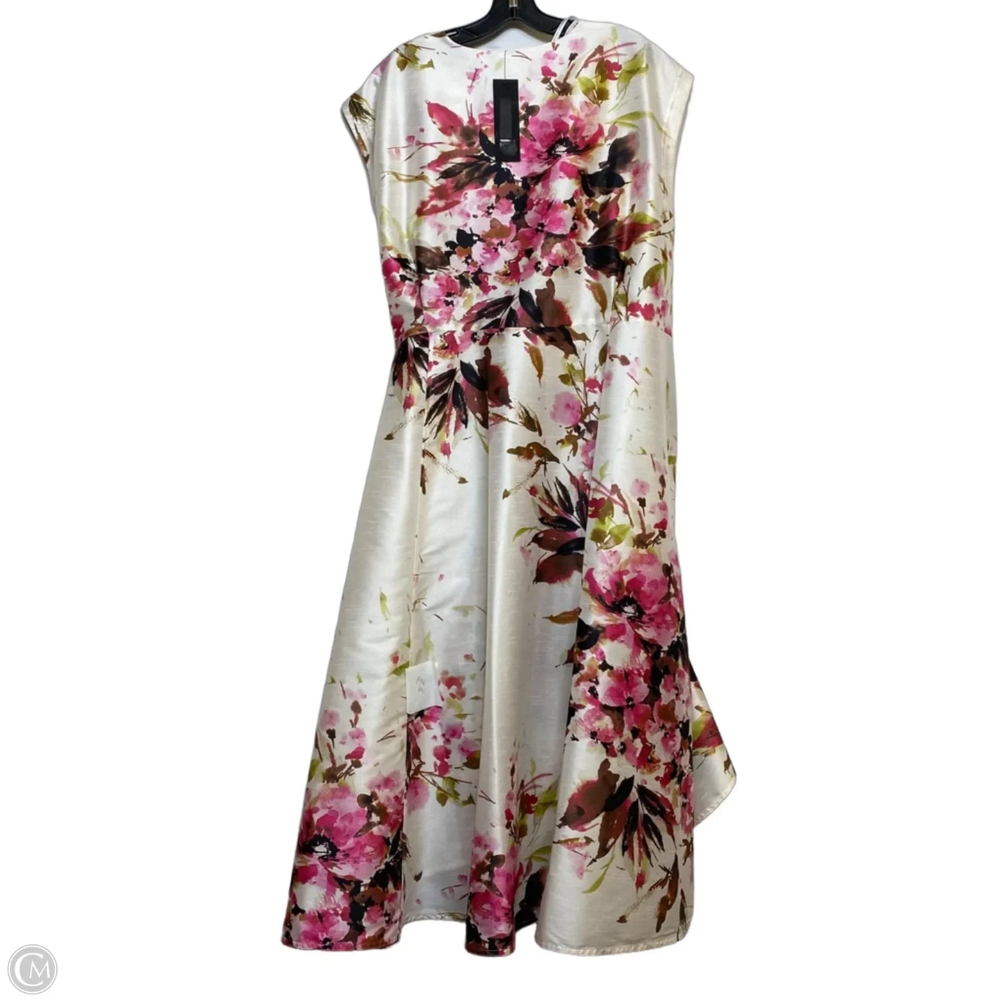 Dress Party Midi By Donna Karan In Pink, Size: 3x