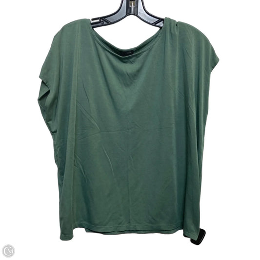 Top Short Sleeve Basic By Ann Taylor In Green, Size: M