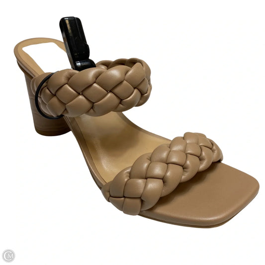 Sandals Heels Block By A New Day In Tan, Size: 6.5