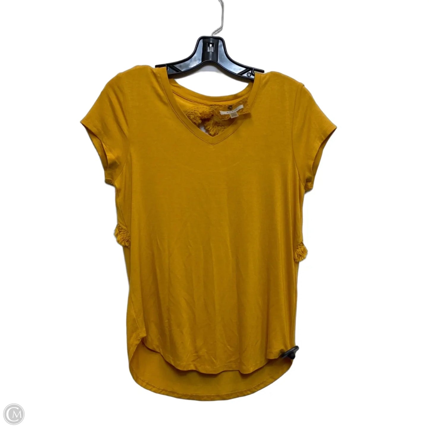 Top Short Sleeve By Cupio In Yellow, Size: S