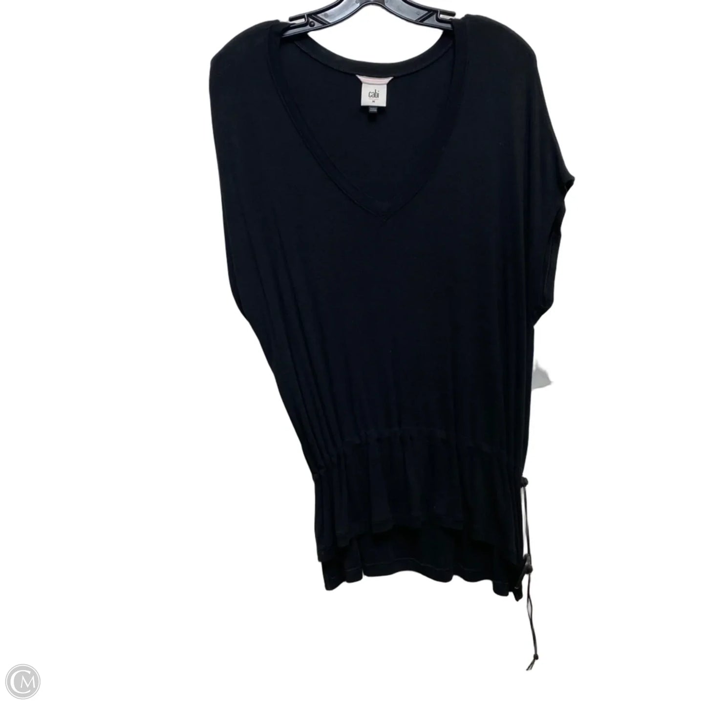 Top Short Sleeve By Cabi In Black, Size: M