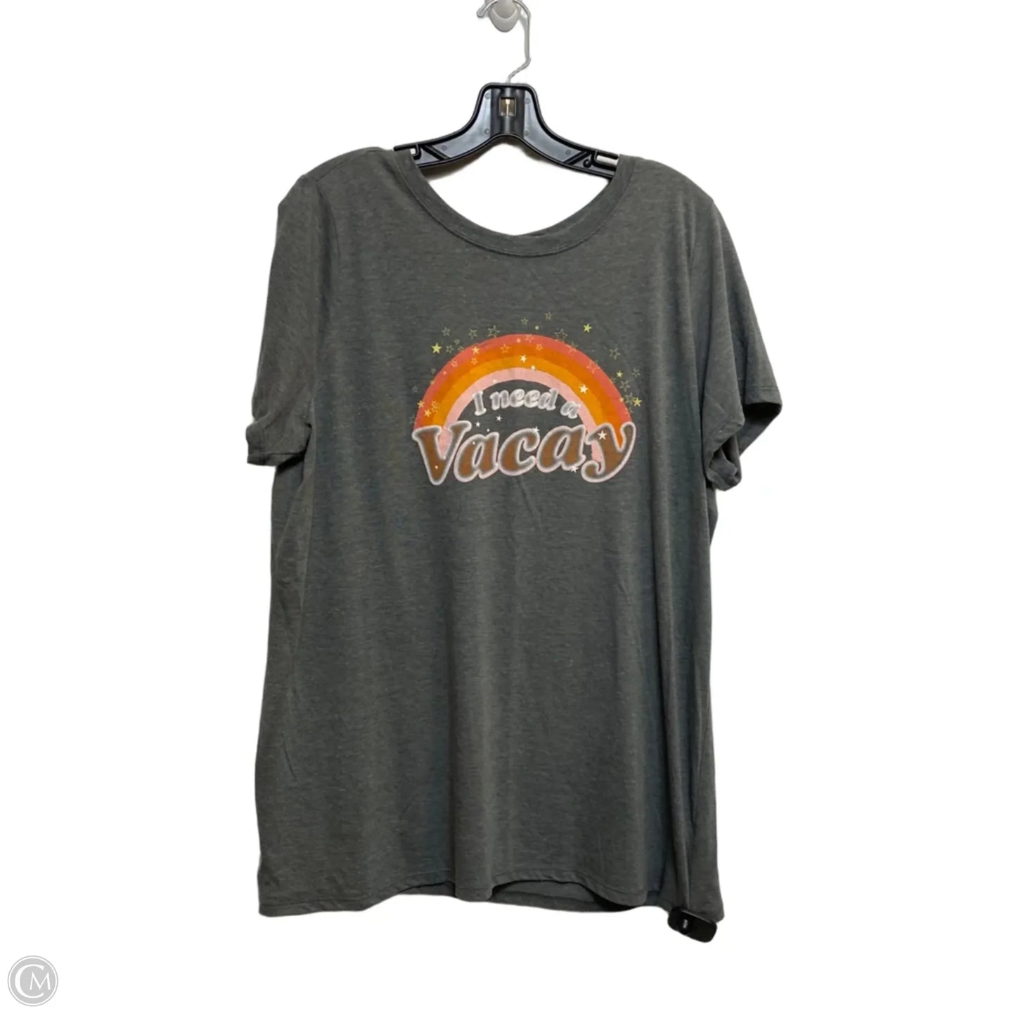 Top Short Sleeve By Torrid In Grey, Size: 2x