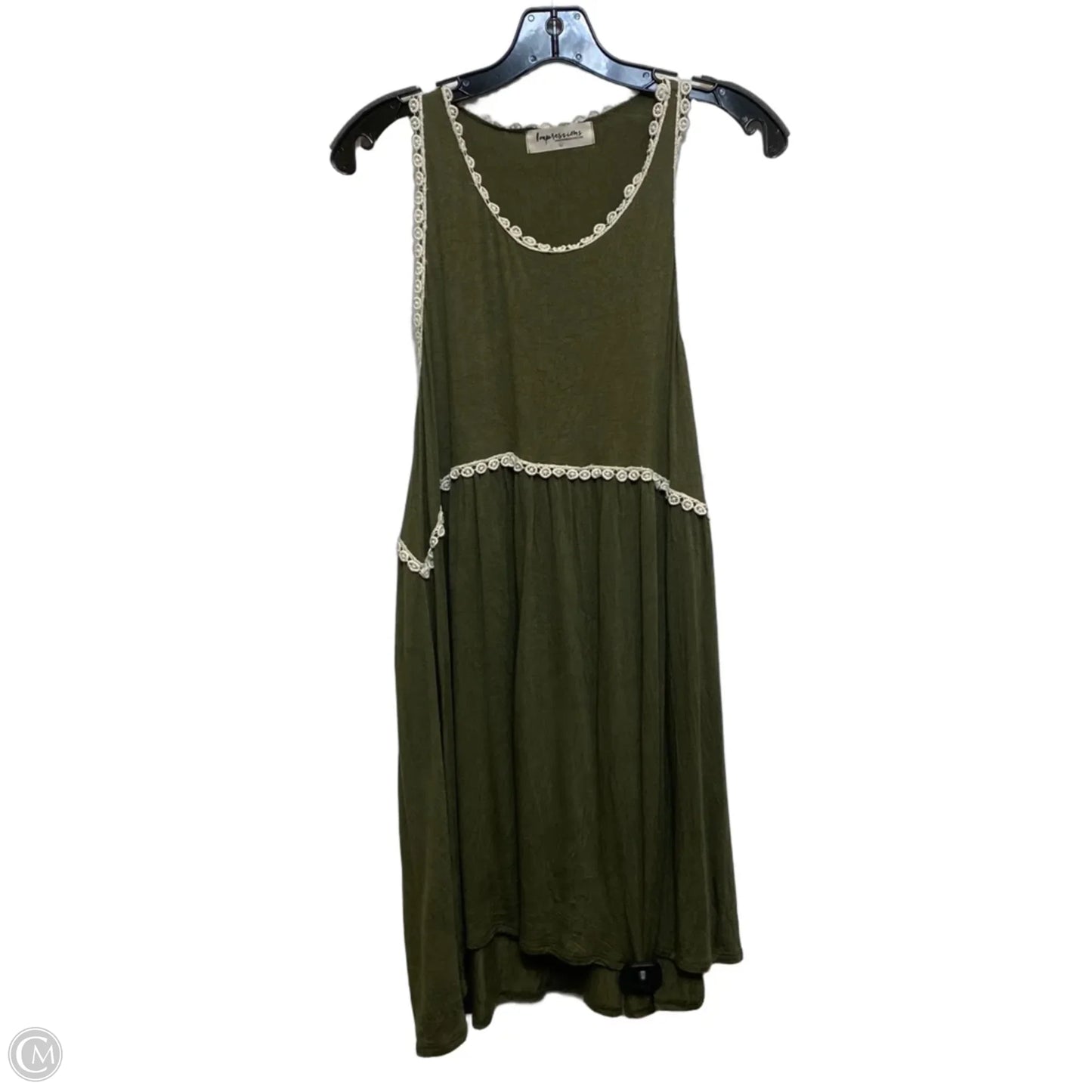 Dress Casual Short By Impressions In Green, Size: L
