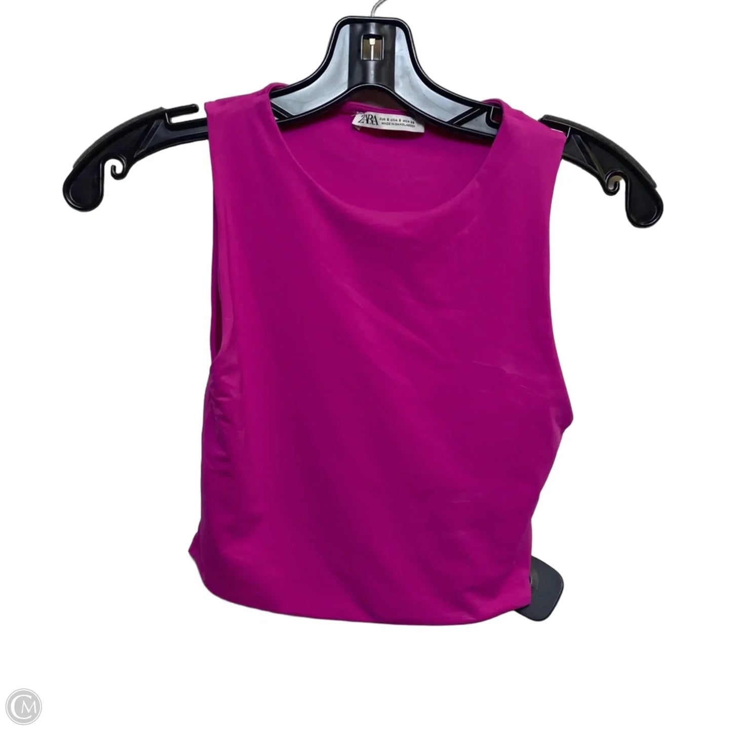 Top Sleeveless Basic By Zara In Pink, Size: S
