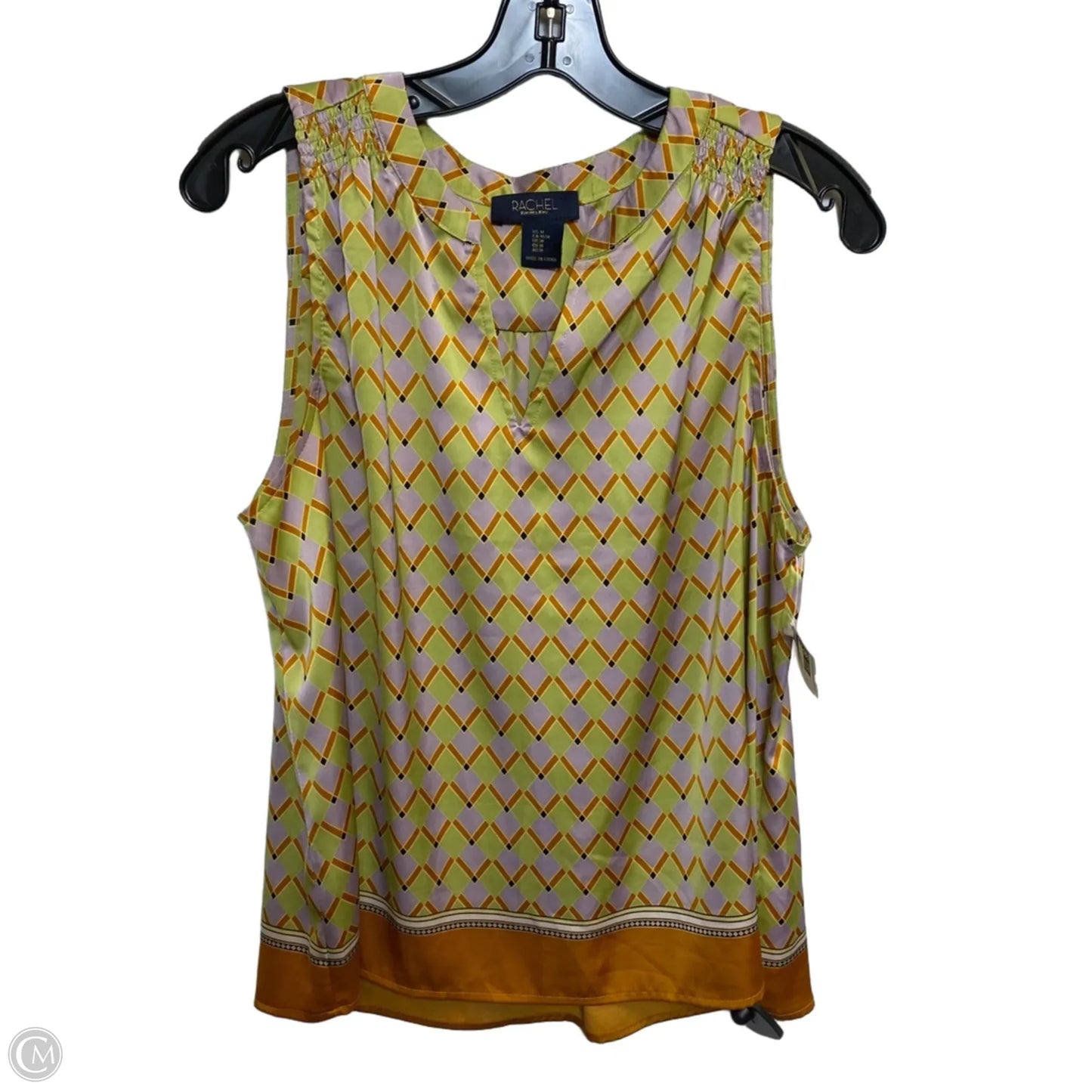 Blouse Sleeveless By Rachel Roy In Green & Purple, Size: M