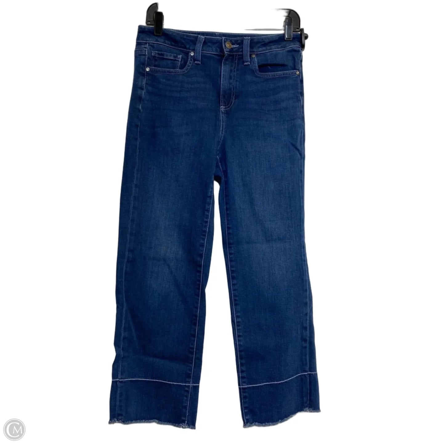 Jeans Cropped By Chicos In Blue Denim, Size: 4