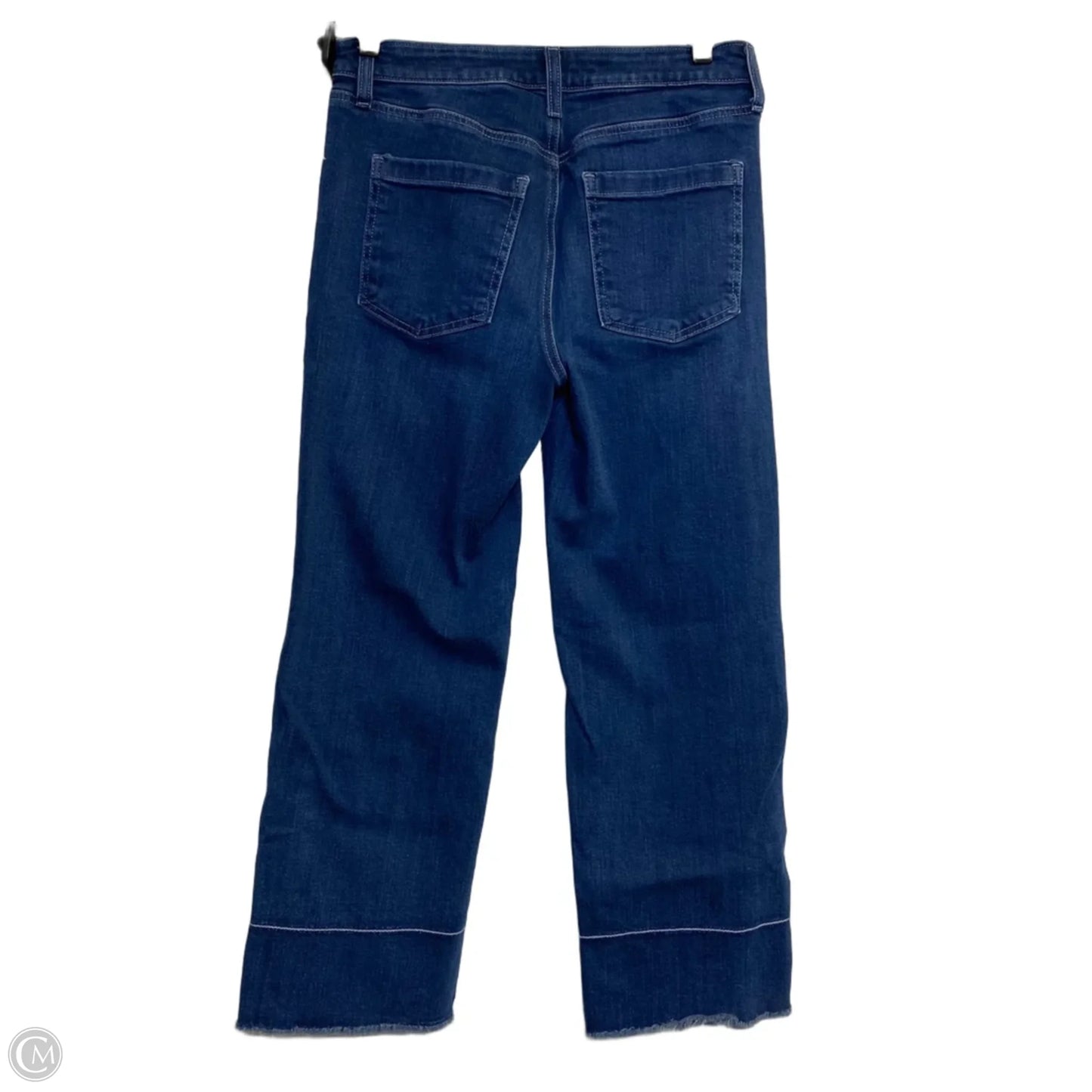 Jeans Cropped By Chicos In Blue Denim, Size: 4