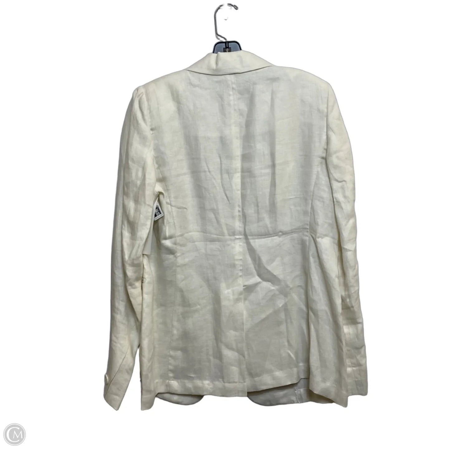 Blazer Designer By Max Mara In Cream, Size: L