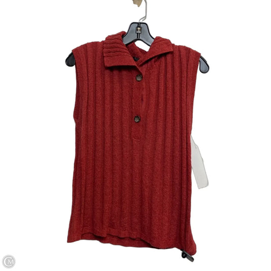 Top Sleeveless Designer By Max Mara In Red, Size: Xl