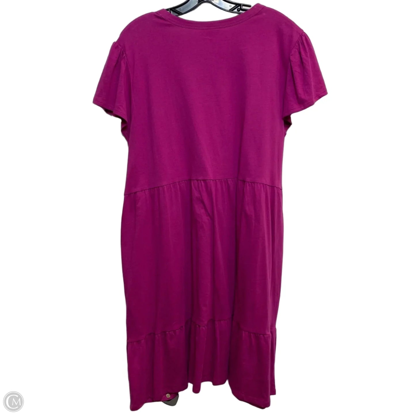 Dress Casual Short By Time And Tru In Pink, Size: Xxl