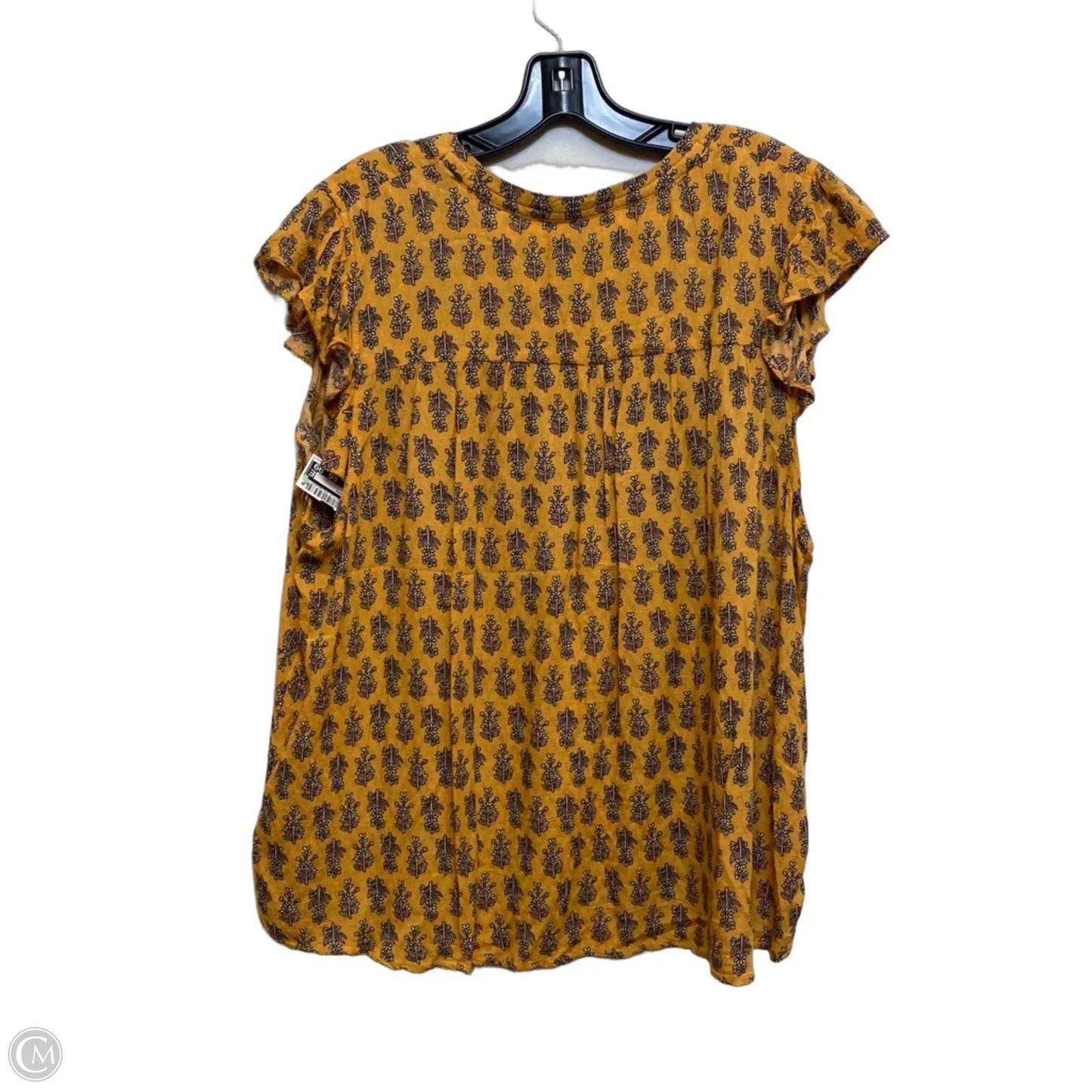 Top Sleeveless By Knox Rose In Yellow, Size: Xxl