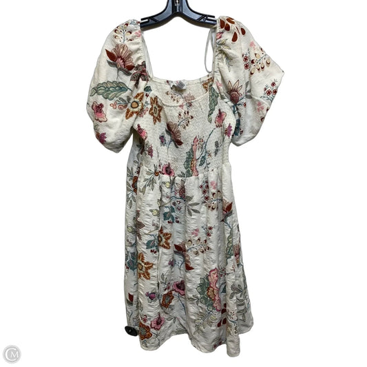 Dress Casual Short By Forever 21 In Cream, Size: 1x
