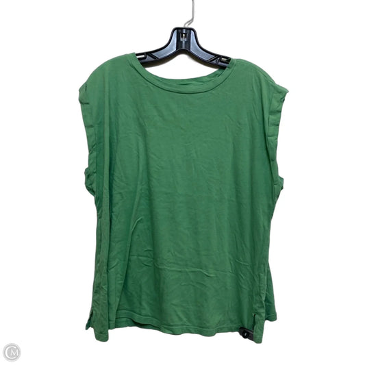 Top Sleeveless By Ava & Viv In Green, Size: 1x