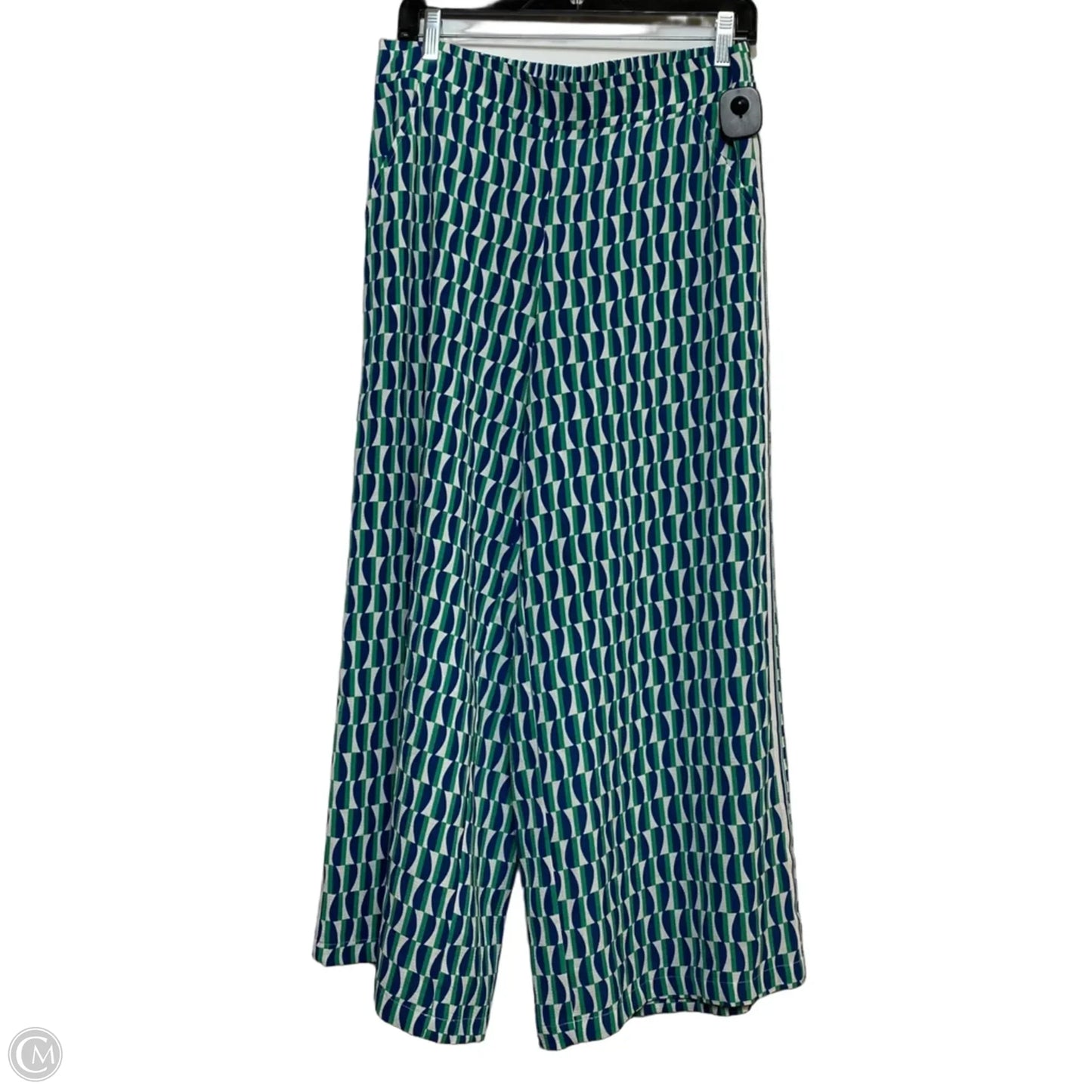 Pants Cropped By Max Studio In Blue & Green, Size: L