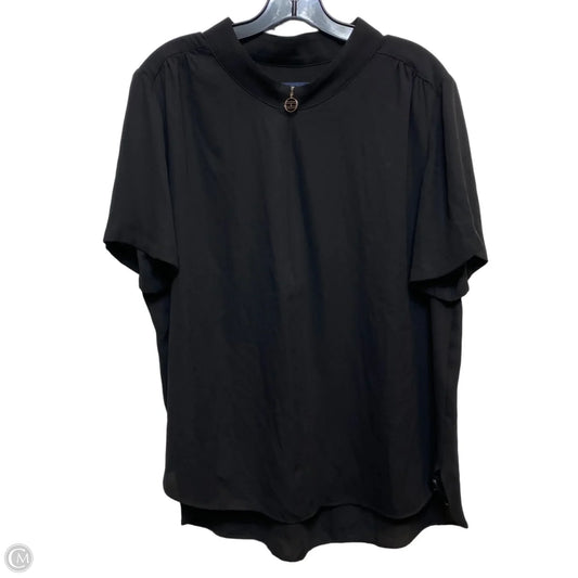 Top Short Sleeve By Tommy Hilfiger In Black, Size: Xl
