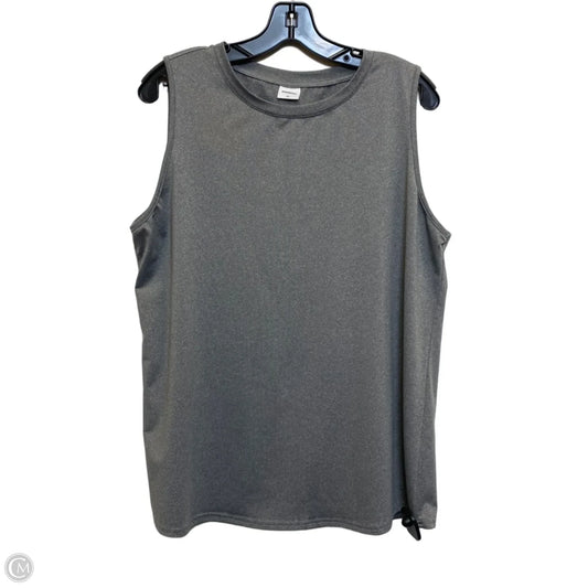 Athletic Tank Top By Xieerduo In Grey, Size: Xl