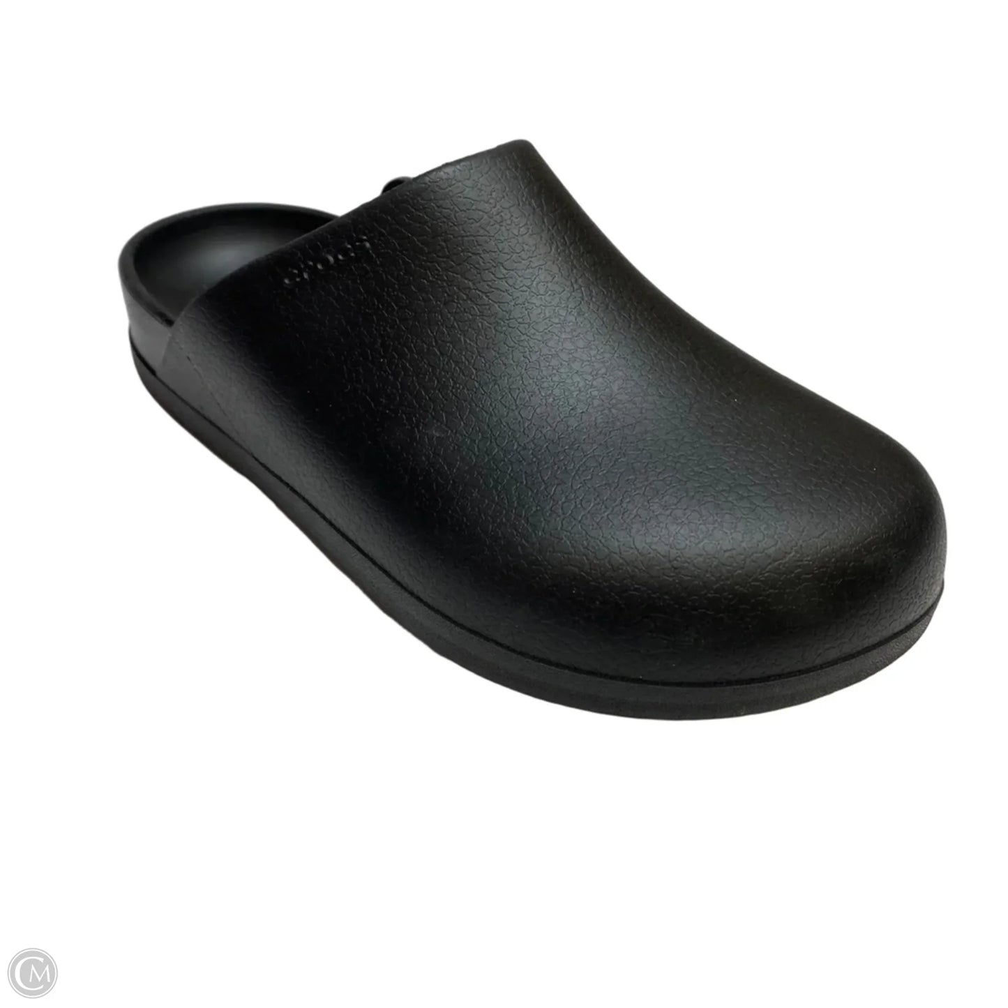 Shoes Flats By Crocs In Black, Size: 10