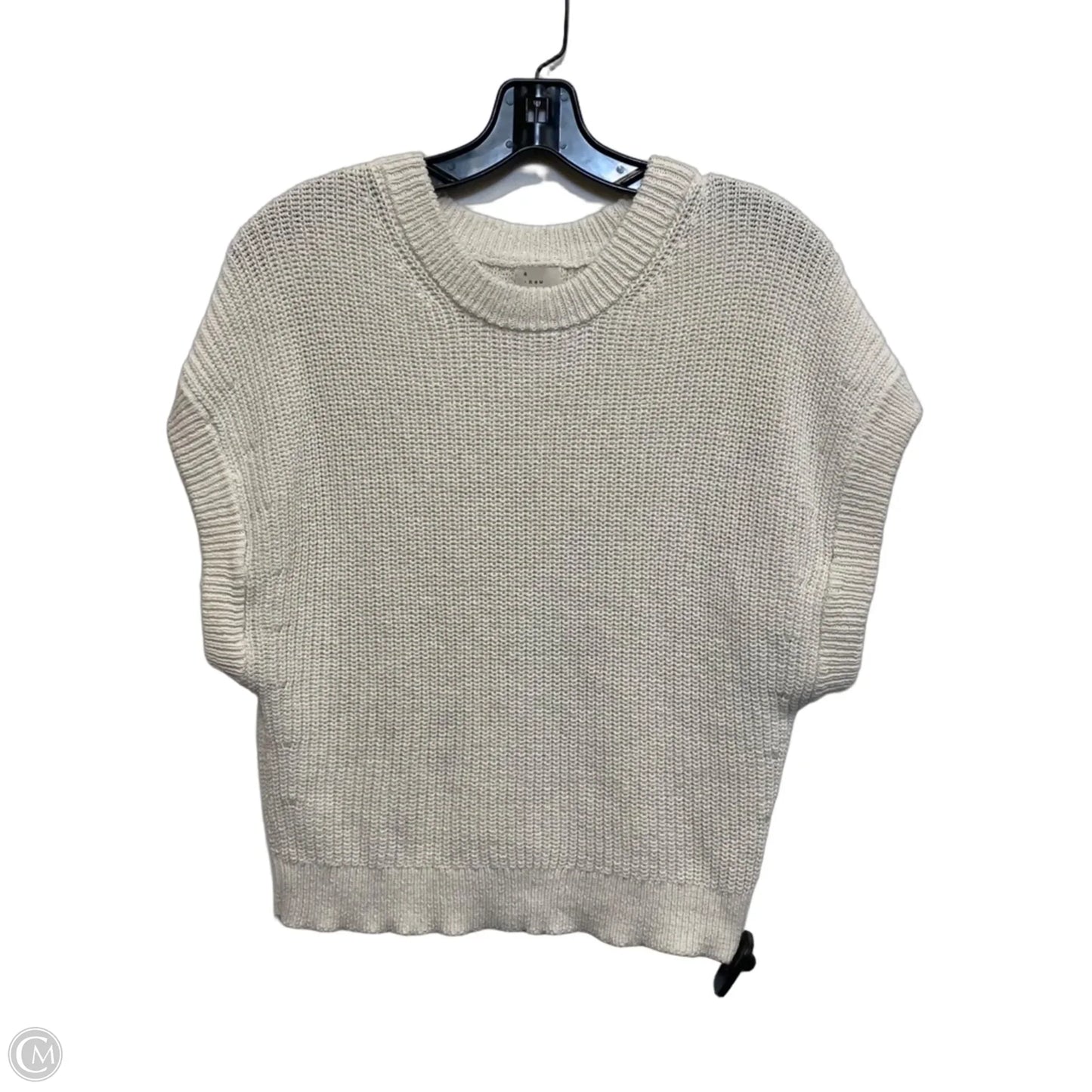 Top Sleeveless By A New Day In Cream, Size: M